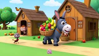 🫏 Donkey Donkey | Zidan Nursery Rhyme | Hee Haw Song for Kids 🌈🎵