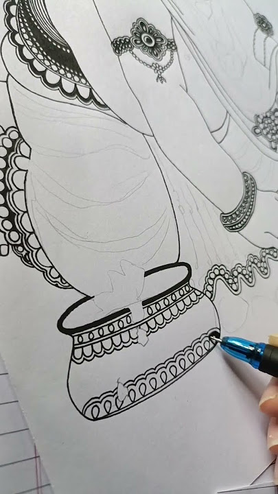 Janmashtami 2025 #art #krishna #sketch #bhakti