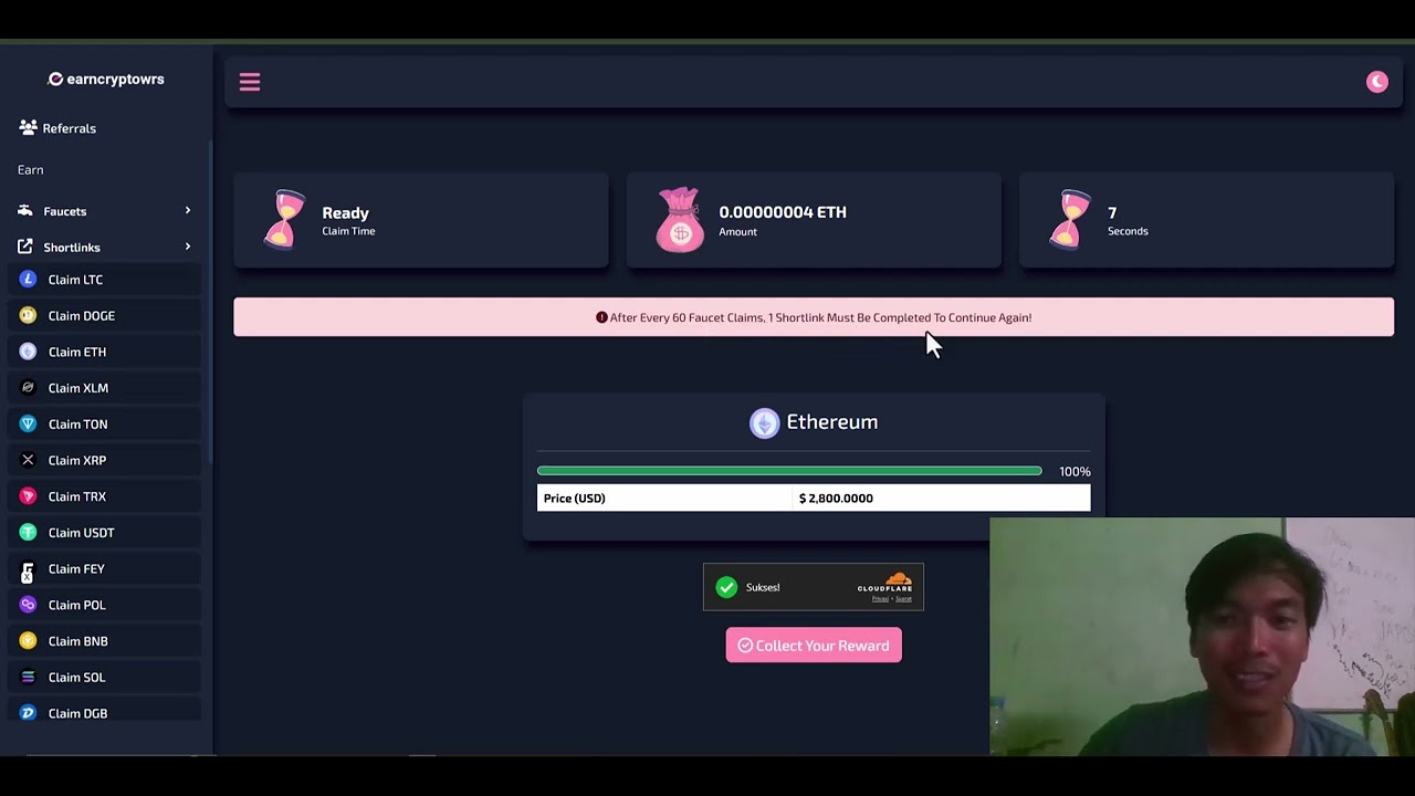 Gak Masuk Akal! Cuma Klik-Klik Doang Dapat Crypto Gratis dari Web Ini! 💸