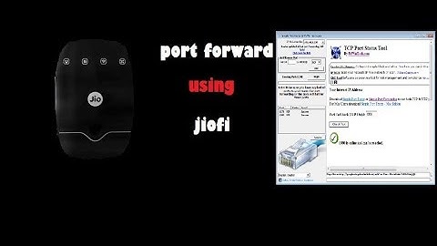 How to port forward with jiofi