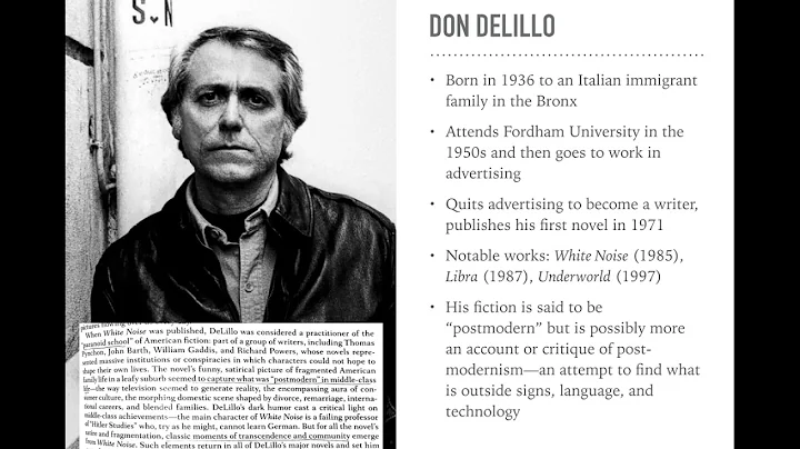 A Lecture on Don DeLillo's White Noise, "The Airbo...