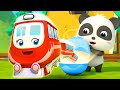 Super Trains in Surprise Eggs | Monster Cars for Kids | Nursery Rhymes | Kids Song | BabyBus