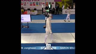 Classic Fencing Move- Counter Parry Riposte #sports #fencing #olympics #sabrefencing