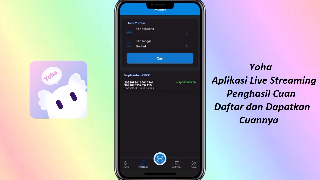 Yoha Aplikasi Live Streaming Penghasil Cuan 2022 YouTube