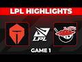 TES vs AL Highlights Game 1 | LPL 2026 Split 2 | Top Esports vs Anyone’s Legend