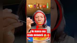 Nu mânca NICIODATĂ ouă crude! 😱🥚 Minciuna din fitness care te distruge #sanatate #shorts