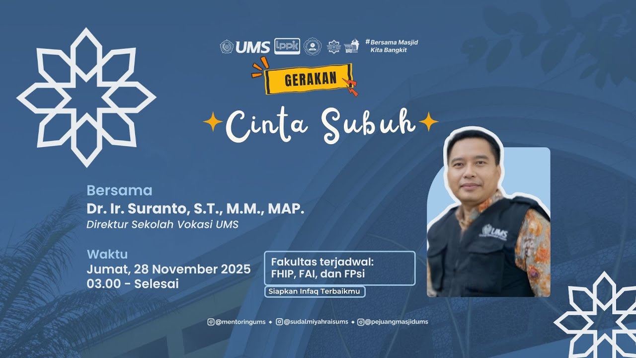 (LIVE) Kurma  - Ust. Daud Akhyari - Masjid Hj. Sudalmiyah Rais UMS