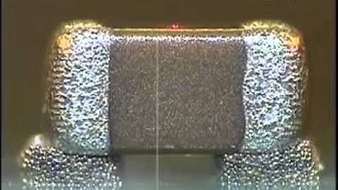 Chip capacitor reflow soldering process