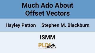 [ISMM'26] Much Ado About Offset Vectors