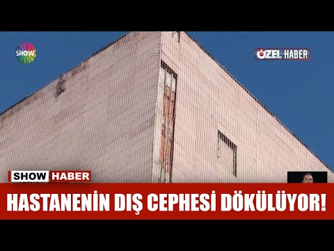 Hastanenin dış cephesi dökülüyor!