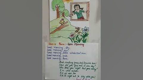 MLZS JHANSI Class 3 English Unit 1 Poem 1