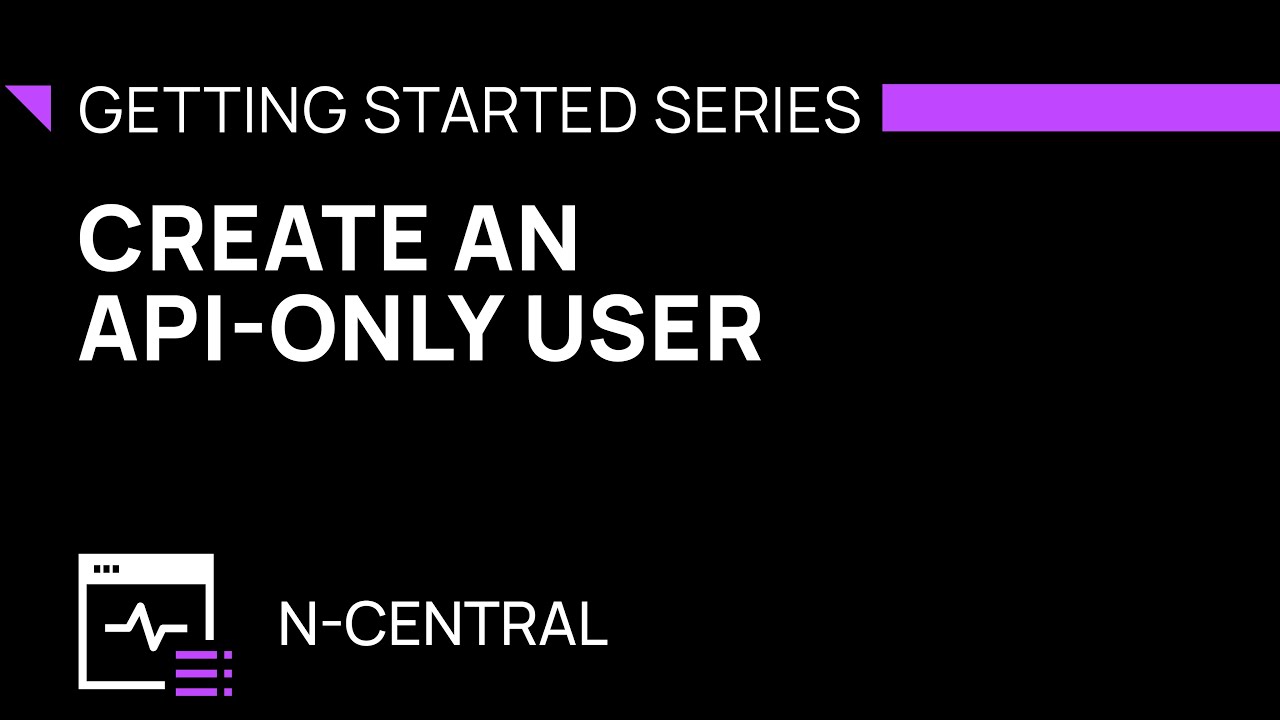 Create an API-only User - YouTube