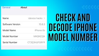 Famous How To Check & Decode iPhone Model Number - Find Manufactured Country Profile