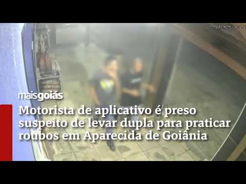 Motorista de aplicativo é preso suspeito de levar dupla para praticar roubos em Aparecida Mais Goiás