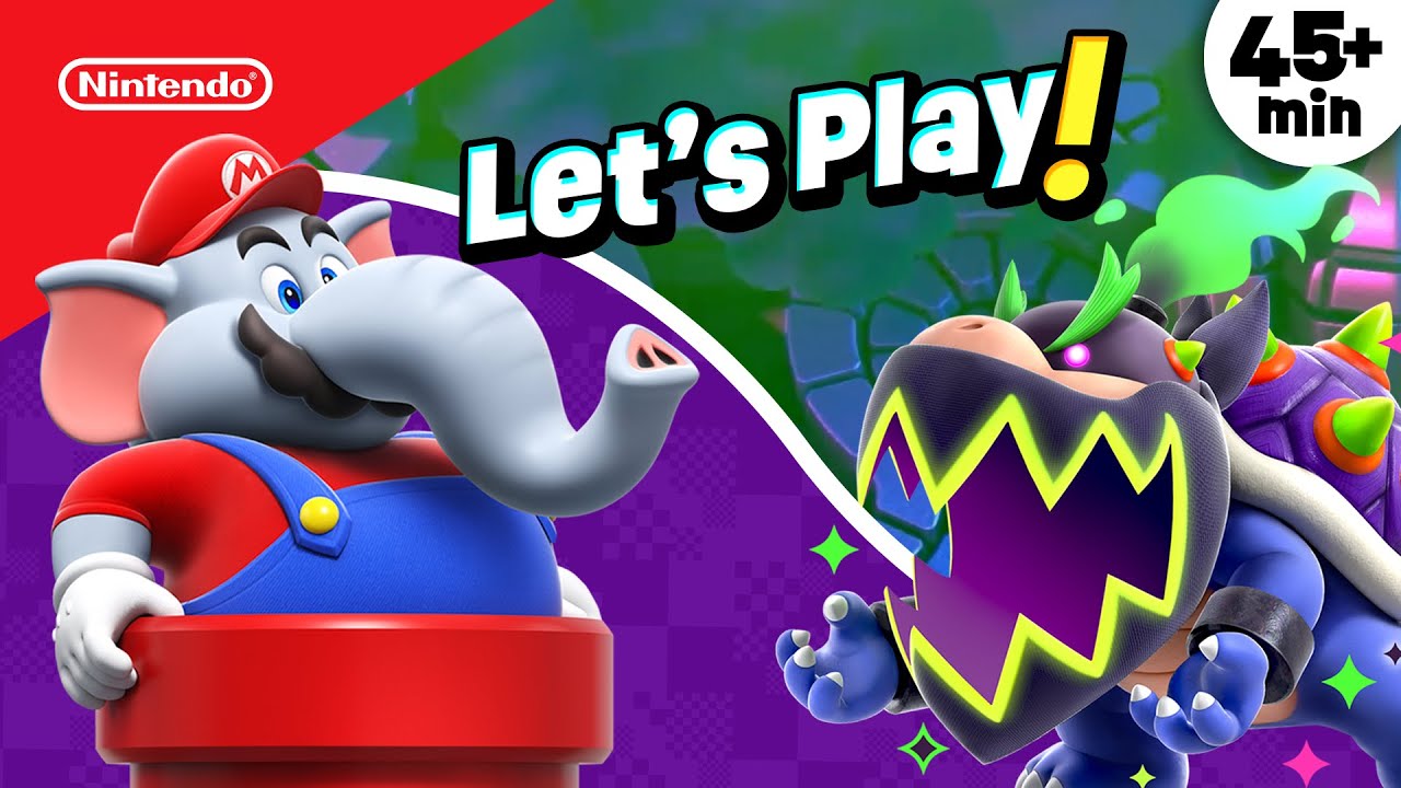 45 Minutes of Super Mario Bros. Wonder Gameplay for Kids 😎🐘| @playnintendo
