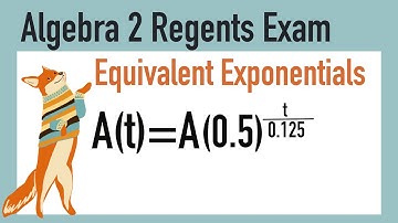 Algebra 2 Regents Quick Question: Equivalent Forms of Exponential Expressions Exponents