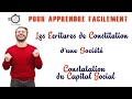 Les ecritures de constitution des socits 4 constatation du capital social