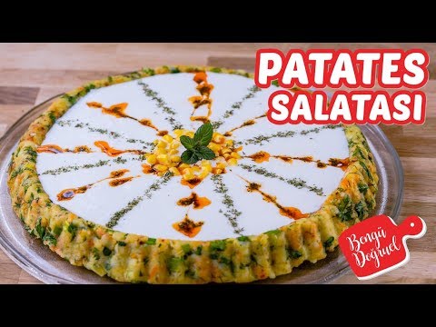 Yoğurtlu Patates Salatası Tarifi - Muhteşem Bir Patates Salatası (Kolay Tarifler)