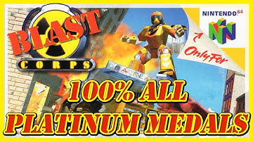 BLAST CORPS ⚠️ 100% Alle Platinmedaillen Streamzusammenschnitte!