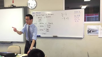 Rate Problems (2 of 3: Simple example)