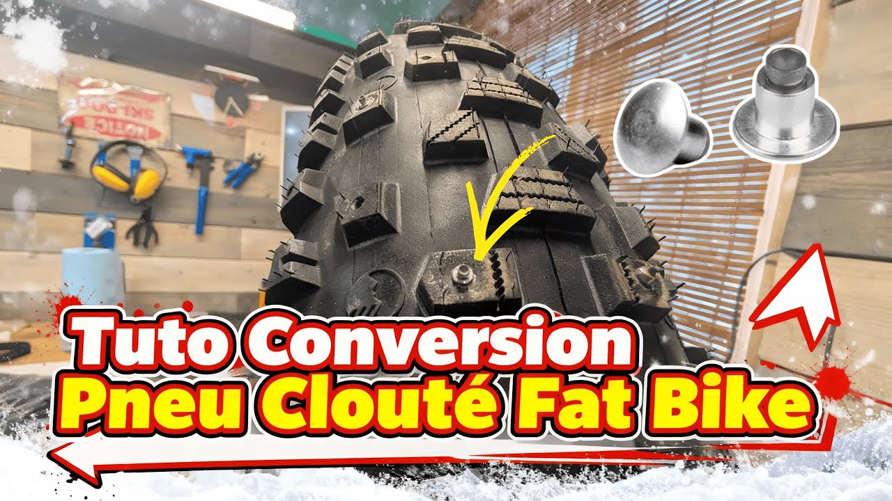 Fat Bike + Clous : Comment préparer ton vélo pour l’hiver ! 🛠️❄️