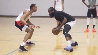 Scottie Barnes shuts down James Harden at Rico Hines private runs