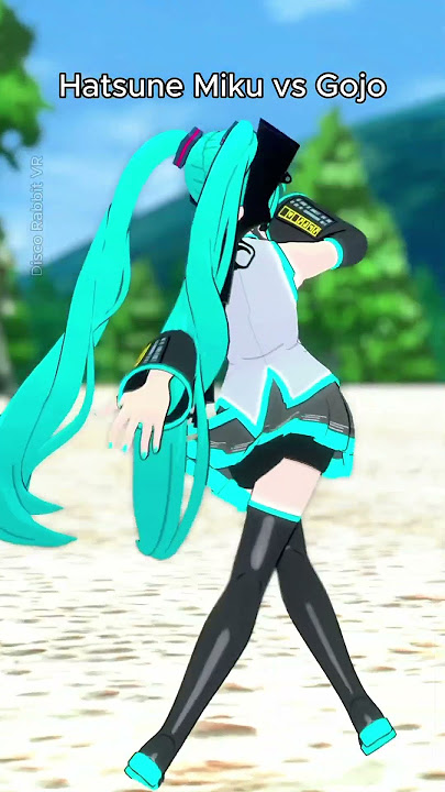 Gojo vs Hatsune Miku 🔥 💀 #assumptions #anime #vocaloid #hatsunemiku #satorugojo #gojo #jjk #vrchat