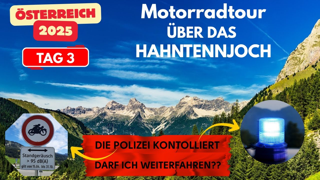 Abenteuer Hahntennjoch! Atemberaubende Motorradtour durch die Alpenstraße, und Polizeikontrolle!