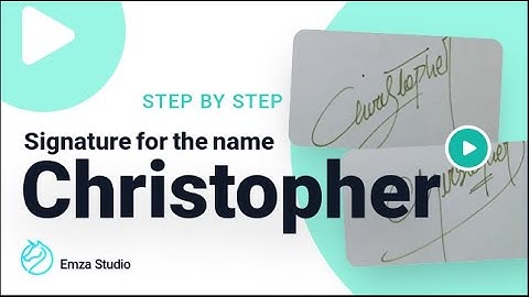 Signature for the name Christopher