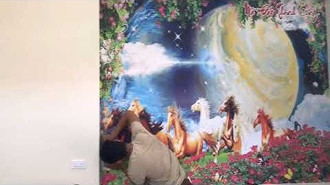 Siêu Phẩm tranh dán tường 3D- Anh Hùng tương ngộ & Mã đáo thành công | 0328077444