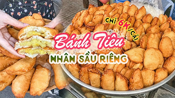 Thơm lừng, béo ngậy BÁNH TIÊU NHÂN SẦU RIÊNG gây sốt Sài Gòn | Địa điểm ăn uống