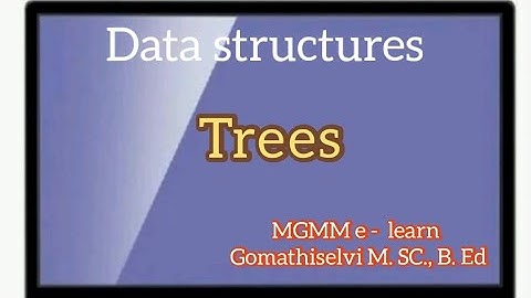 Trees in Data structure... tamil