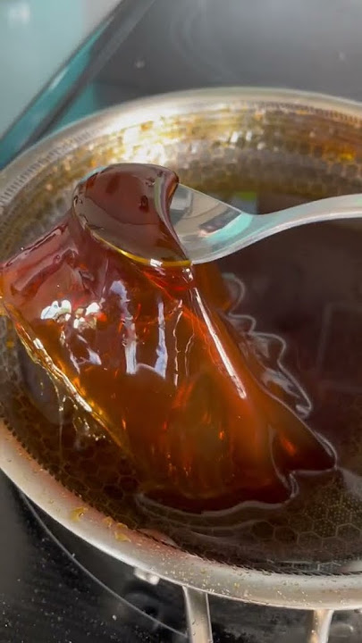 Easily clean you caramelized sugar pan #tanghulu