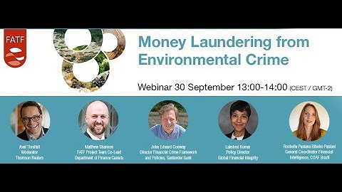 Webinar: Money Laundering from Environmental Crime