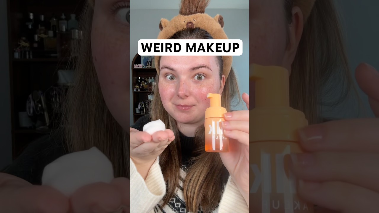Full face of WEIRD makeup products 😳🫣 