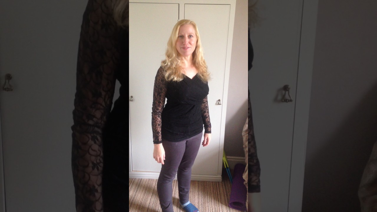 Zanzea Women's Black Top Trying On