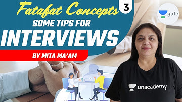 Some Tips For Interviews - 3 | L 3 | Fatafat Concepts | GATE 2022 CSE | Mita Ma