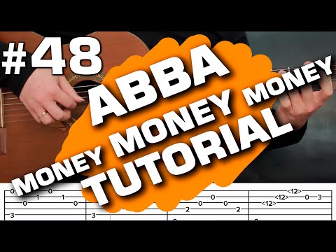 abba money money money guitar tutorial tabs fingerstyle cover instrumental (guitarclub4you)