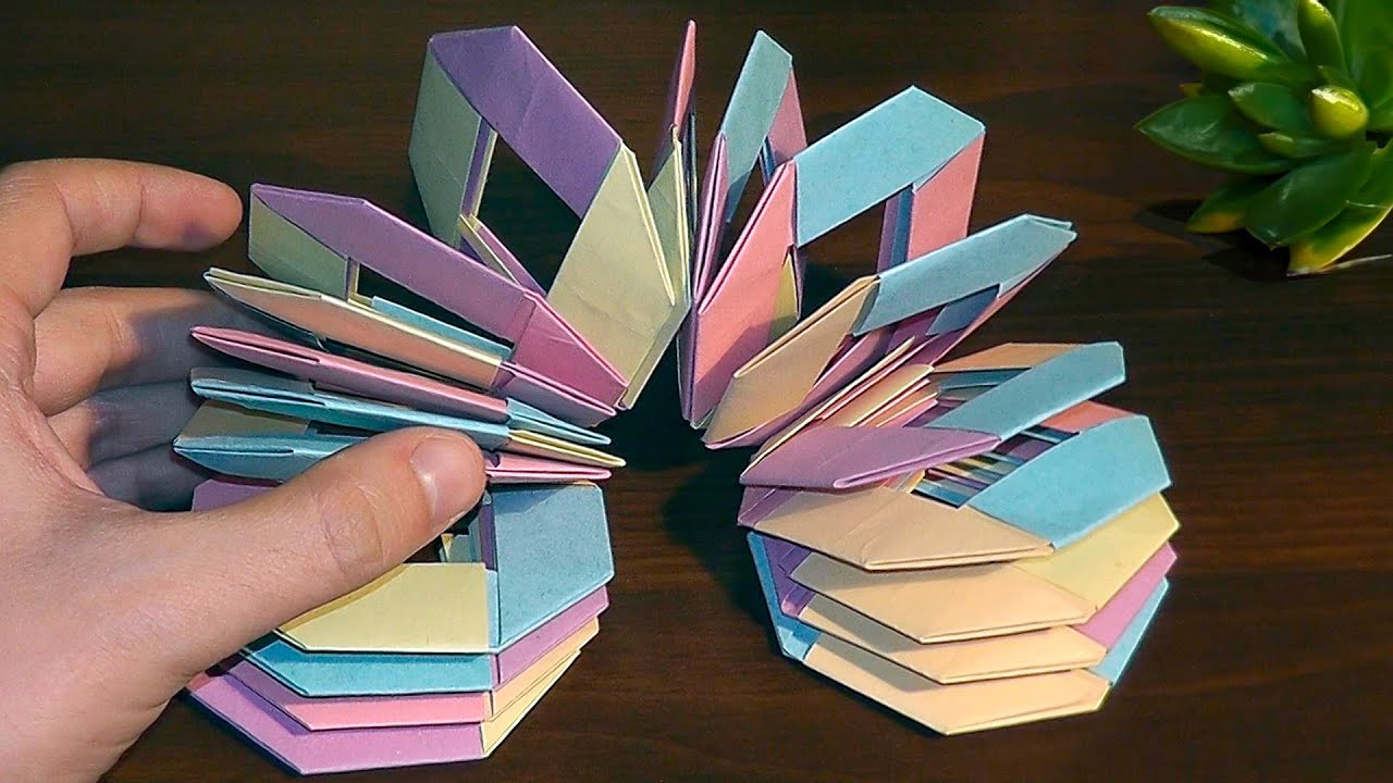  Origami  Slinky  a cool  toy of paper YouTube