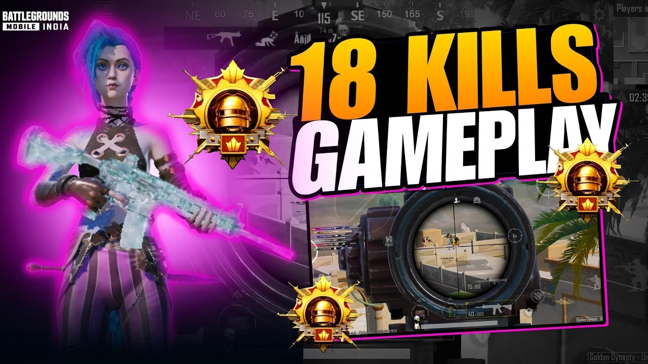 Most Intense Conqueror Lobby 1v4 Clutches In BGMI • (18 KILLS) • BGMI ...