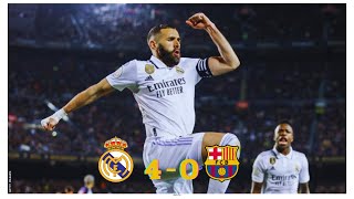 Barcelona v Real Madrid 0 4   Benzema hat trick seals final spot   Copa del Rey Highlights