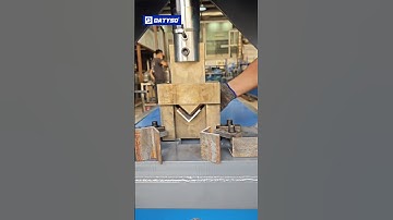 Máy đột thủy lực cắt chặt đứt sắt V ngọt như thái chuối