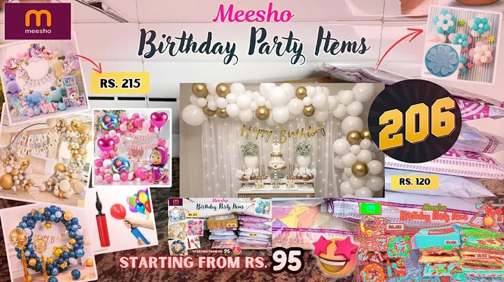 #meesho birthday #birthday party Decoration l birthday balloons Kit l product Code r description box
