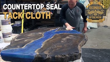 Use a Tack Cloth Before Sealing