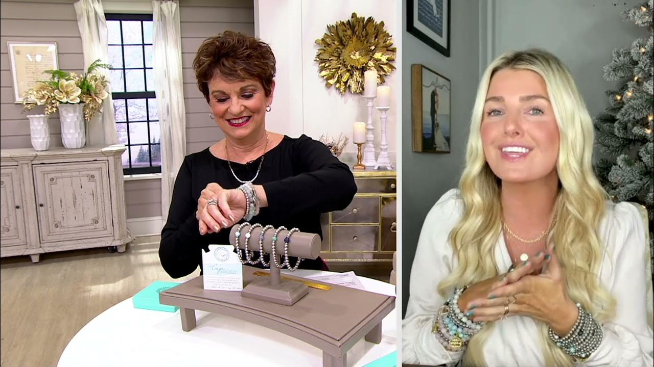 T. Jazelle Cape Gemstone Stainless Steel Stretch Bracelet on QVC YouTube