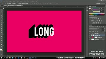 How To Make a 3D LONG SHADOW EFFECT In PHOTOSHOP { Quick and Easy}