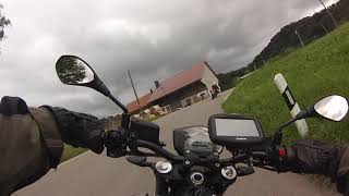 Aprilia Shiver 900 onboard, Bauma Sternenberg Fischingen with my Shiver friend