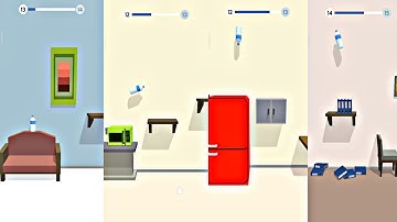 Bottle flip 3D! level 12/15 all complete gameplay walkthrough Android/iOS