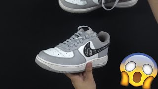 custom nike air force dior