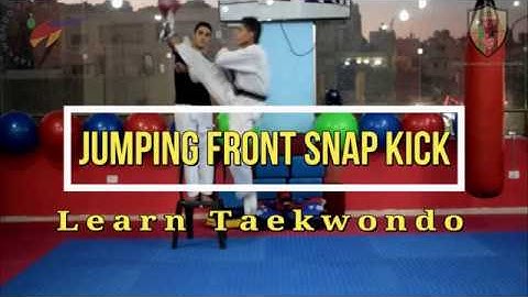 jumping front snap kick